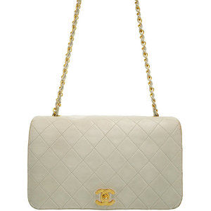 Chanel Matelasse Chain Shoulder Bag White